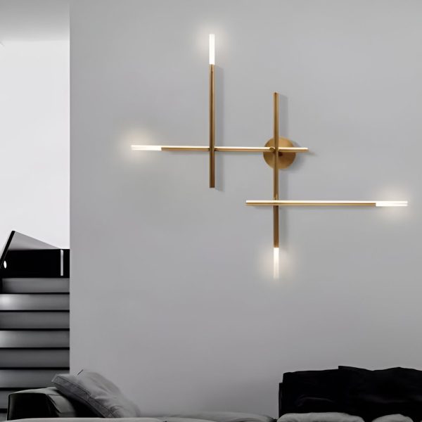 Creative Geometric Strip LED Modern Wall Lamp Wall Sconce Lighting - Image 4