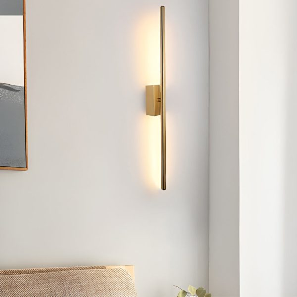 Electroplated Metal Strip LED Modern Wall Sconce Lighting Wall Lamp - Image 4