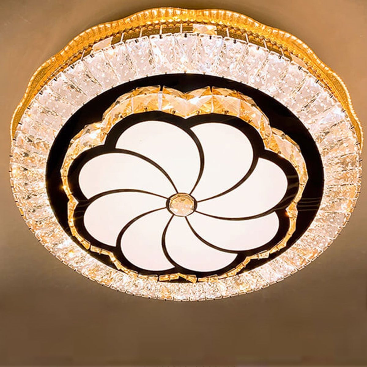 Nordic Light Luxury Round Design Multi-Style LED Flush Mount Light - Image 9