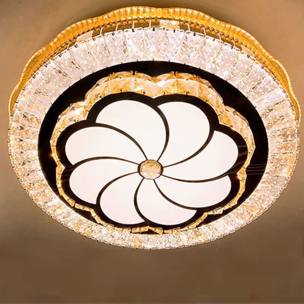 Nordic Light Luxury Round Design Multi-Style LED Flush Mount Light - Image 9