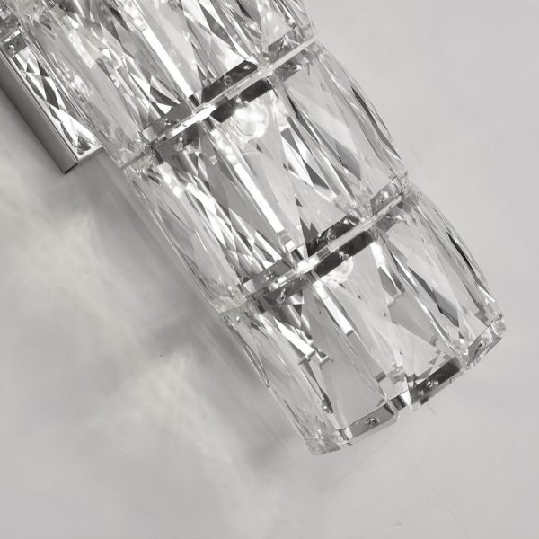 Cylindrical Crystal Three Step Dimming Light LED Modern Wall Sconces Lighting - Image 8