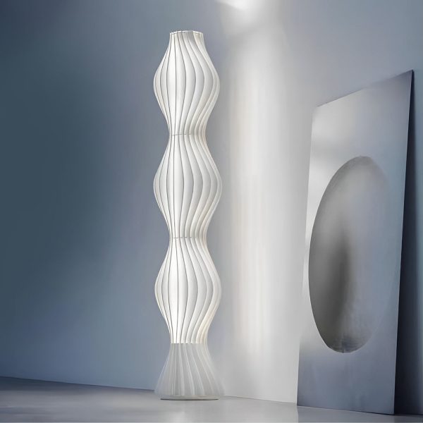 Modern Coastal LED Wavy Floor Lamp - Image 3