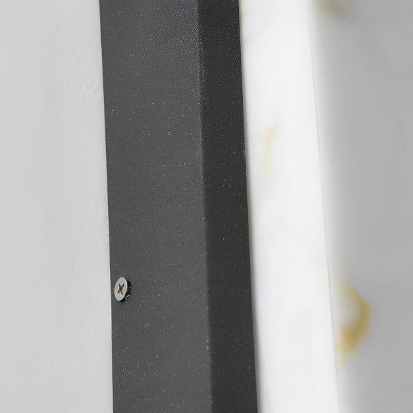 Rectangular Metal LED Waterproof Black Modern Outdoor Wall Lights - Image 8