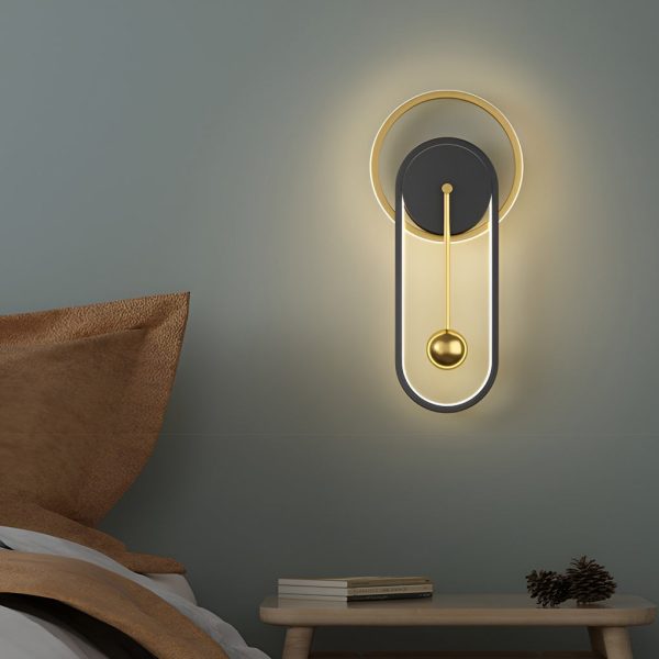 Creative Mute Clock Shaped LED Nordic Wall Lamp Wall Sconce Lighting - Image 5