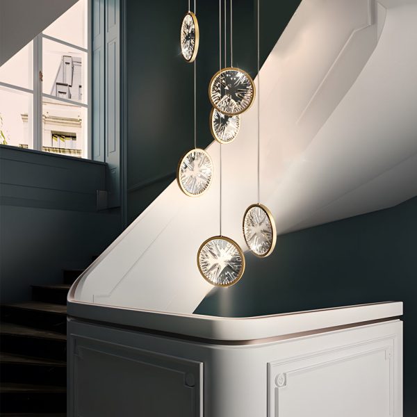 Gold Crystal Staircase Chandelier - Image 4