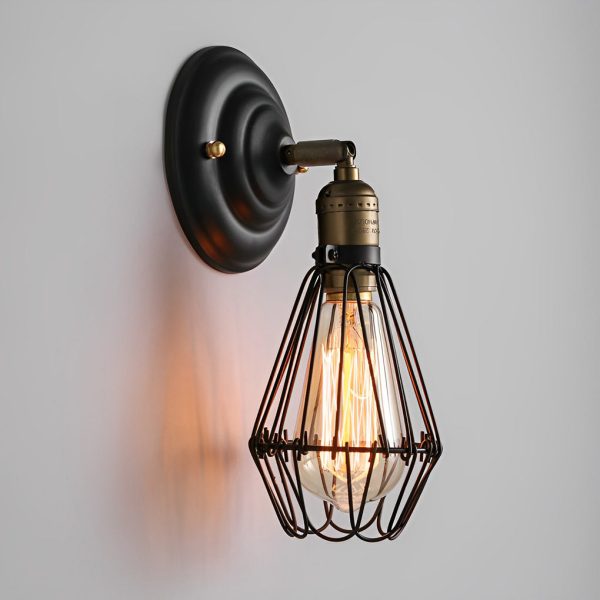 Adjustable Iron Retro Country Industrial Style Wall Lamp Wall Light Fixture - Image 7