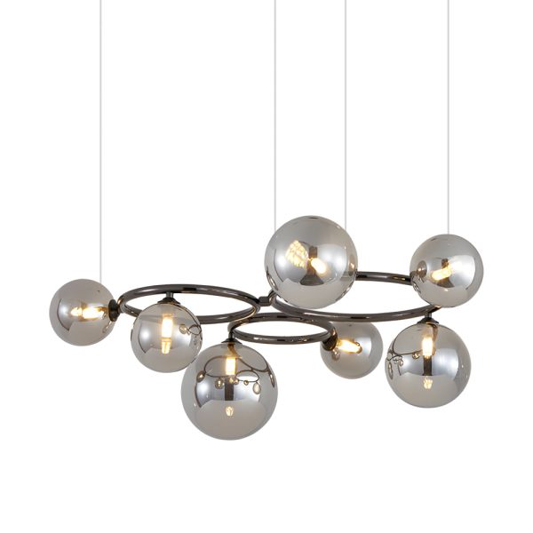 5/7/9-Light Glass Ball Circular Contemporary Chandelier with 3 Step Dimming - Image 29
