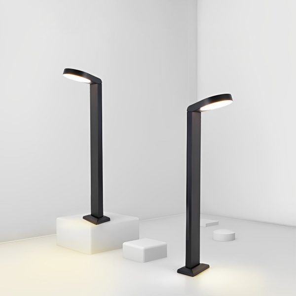 Minimalist Aluminum Waterproof LED Black Modern Lawn Lamp Outdoor Lights - Image 7