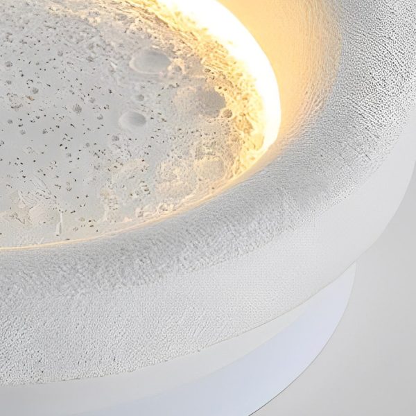 Creative Resin Round Moon LED Nordic Wall Lamp Wall Sconce Lighting - Image 8