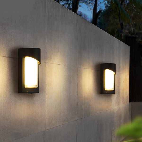 Creative Waterproof LED Black Modern Outdoor Wall Lamp Exterior Lights - Image 3