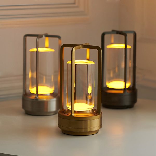 Portable Lantern Cordless Table Lamp USB Touch Dimming Night Lights - Image 5