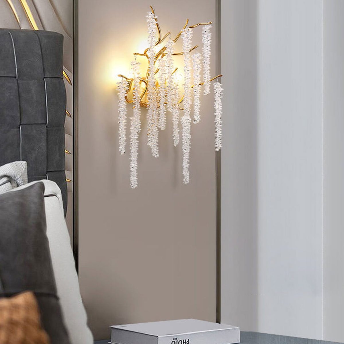 Modern Light Luxury Tree Branch Crystal 3-Light Wall Sconce Lamp - Image 14