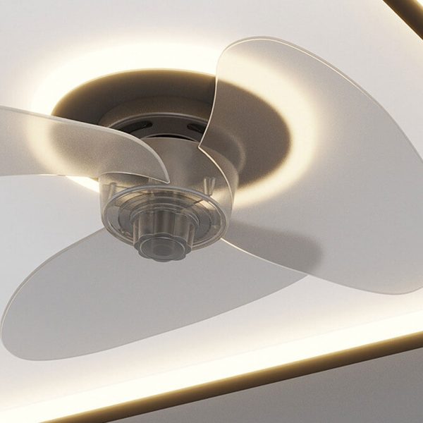 Minimalist Ultra-thin Square Spotlight  LED Flush Mount Ceiling Fan Light - Image 10