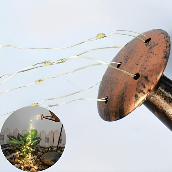 Iron Kettle Shower LED Solar Garden Light Unique and Efficient Outdoor Illumination - Image 7