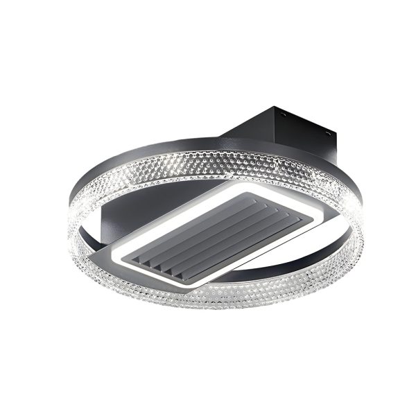 19.7 In. Nordic 6 Speeds Bladeless Ceiling Fan with LED Light, Remote Control - Image 14