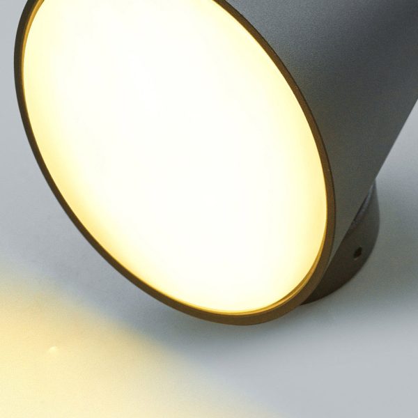 Cone Shape LED Waterproof Black Modern Outdoor Wall Lamp Exterior Lights - Image 8