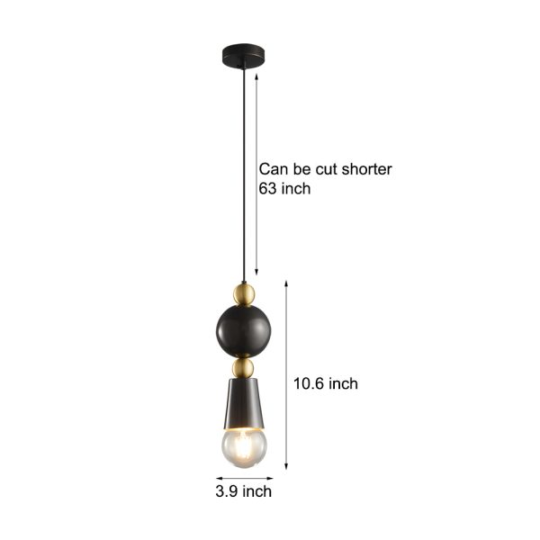Modern Elegance - Spindle Pendant Lamp - Image 7