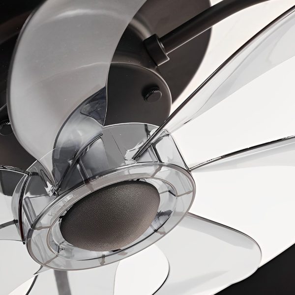 Round Inverter Mute LED Dimmable Modern Bladeless Ceiling Fans with Remote - Image 8