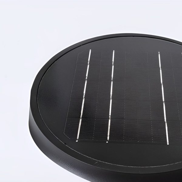Black Cylindrical LED Pathway Lights Solar and Wired Outdoor Lighting Solutions - Image 9