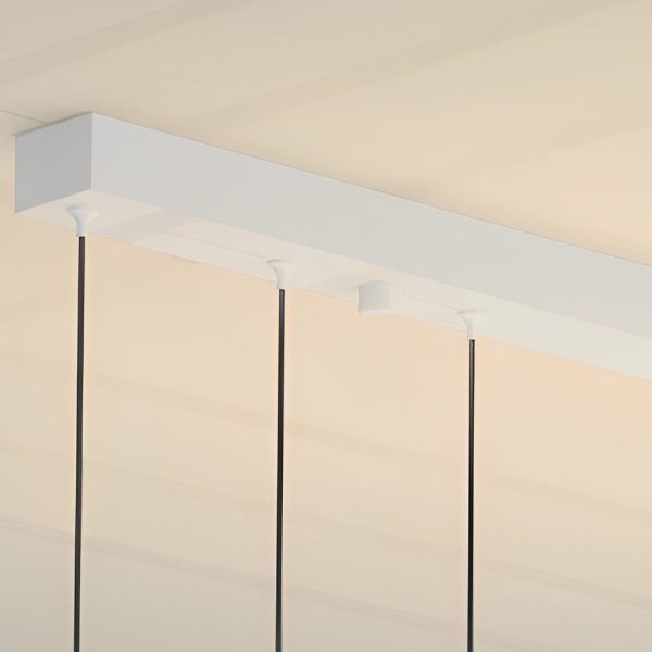 Ultra Thin Square Rings Three Step Dimming LED White Modern Chandelier - Image 8
