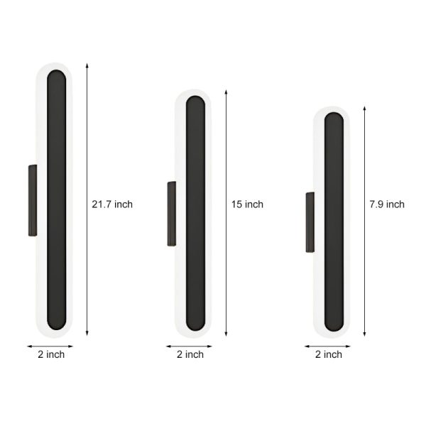 Long Strip Minimalist LED 3 Step Dimming Modern Indoor Wall Lights Fixture - Image 6