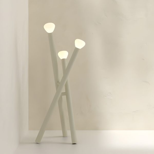 3-light Minimalist Modern Stick Floor Lamp - Image 2