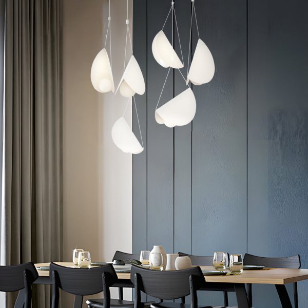 1/3/6-Light Minimalist Line White Glider Pendant Light - Image 6
