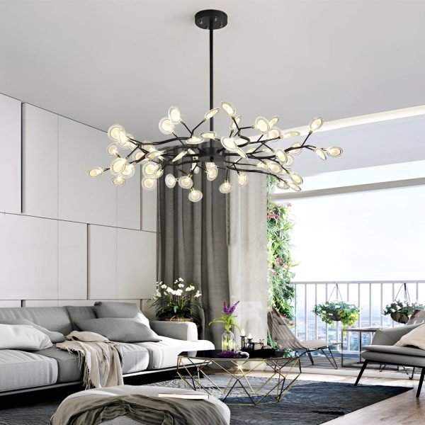 Branches Metal Acrylic Nordic Chandelier Ceiling Light Hanging Lamp - Image 6