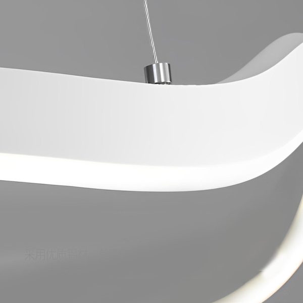 Irregular Ring LED Three Step Dimming Minimalist Chandelier Pendant Lighting - Image 8