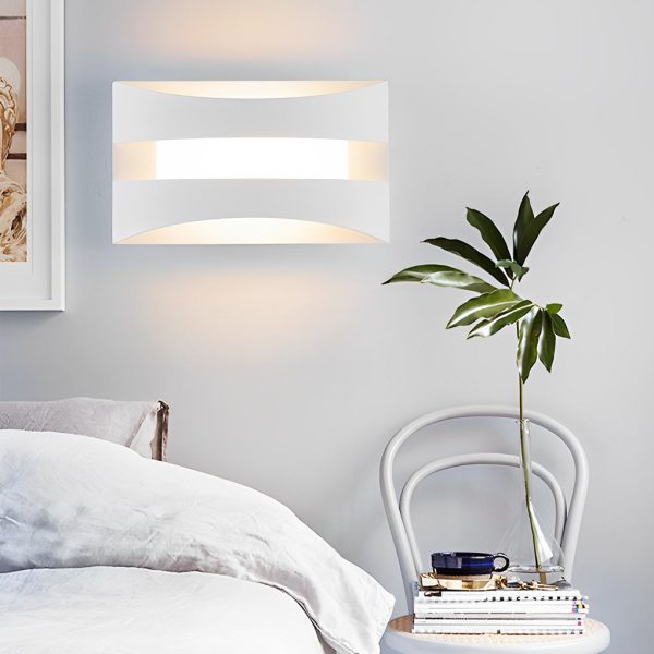 Rectangular Creative LED Minimalist Nordic Bedside Wall Sconce Lighting - Image 5