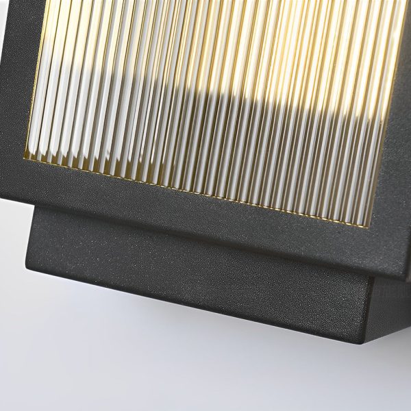 Rectangular Strip Waterproof LED Black Modern Outdoor Wall Lights - Image 8