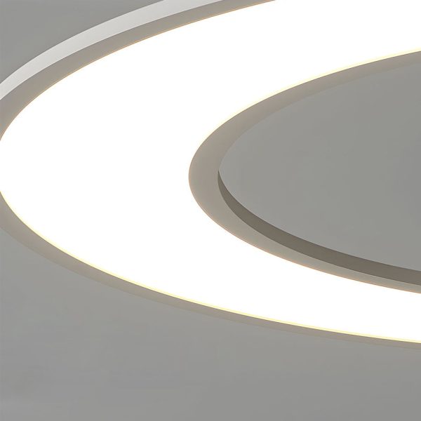 Planet Rings LED Pendant Light in Black/White - Image 6