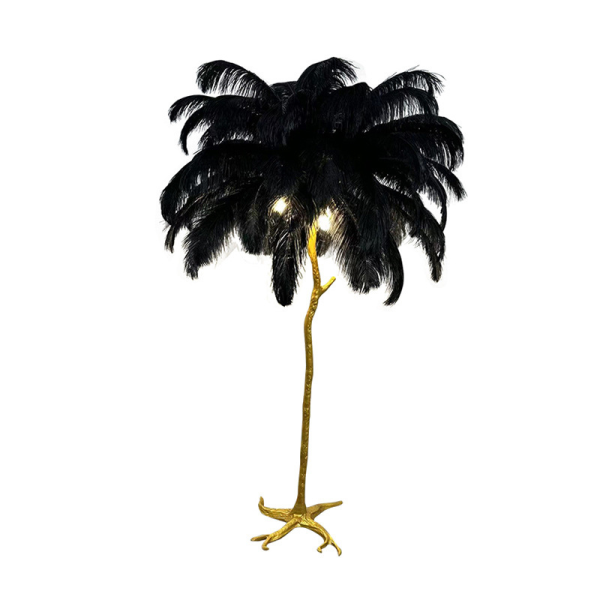 O'Moore Nordic Luxury Unique Ostrich Feather Floor Lamp/Table Lamp - Image 53