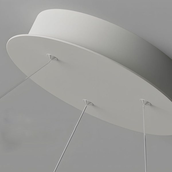 Planet Rings LED Pendant Light in Black/White - Image 7
