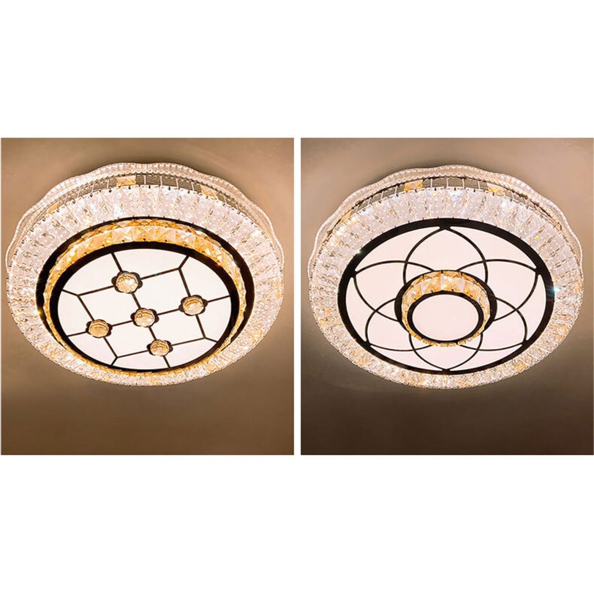 Nordic Light Luxury Round Design Multi-Style LED Flush Mount Light - Image 14