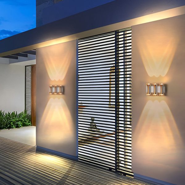 Waterproof Up and Down Lights LED Modern Outdoor Wall Sconce Lighting - Image 5