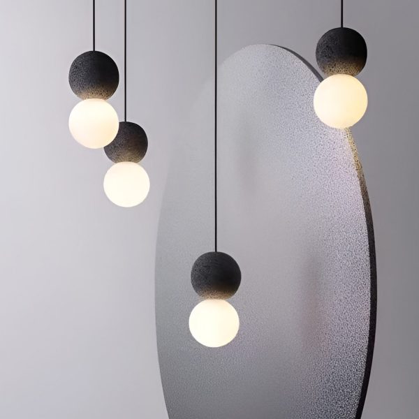 Creative Round LED Nordic Wall Lamp Sconces Pendant Light Hanging Lamp - Image 8