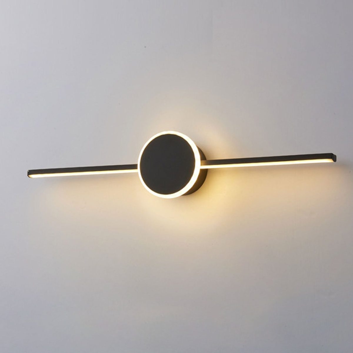Nordic Minimalist Long Disc LED Vanity Light Wall Sconce Lamp - Image 4