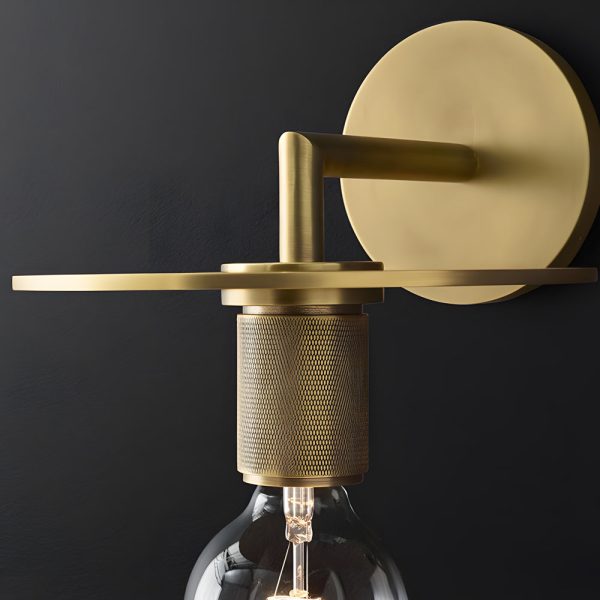 Simple Glass Shade Creative Hardware Minimalist Postmodern Wall Lamp - Image 5