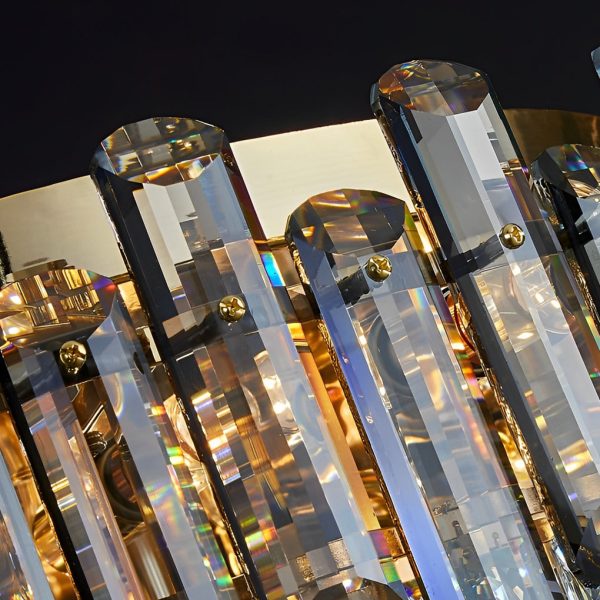 Round Metal Crystal Three Step Dimming Luxury Modern Ceiling Lights - Image 9