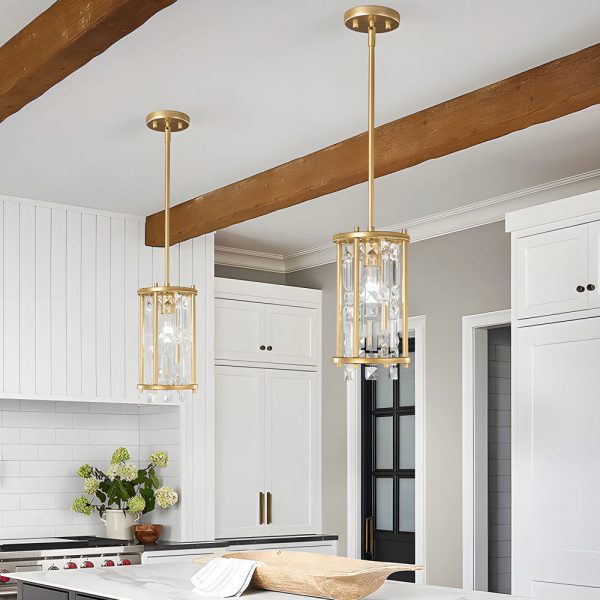 Round Square Iron Frame Crystal Shade Luxury Modern Chandelier Ceiling Lights - Image 5