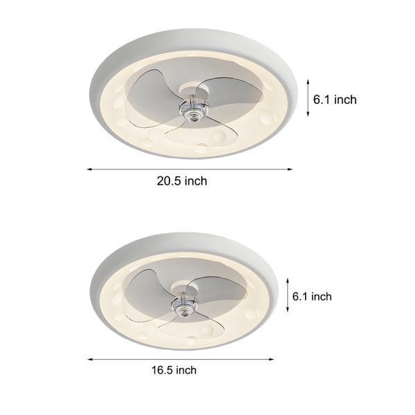 Remote Controlled Modern 4-Speed LED Ceiling Fan Lamp, 3 Blades - Image 7