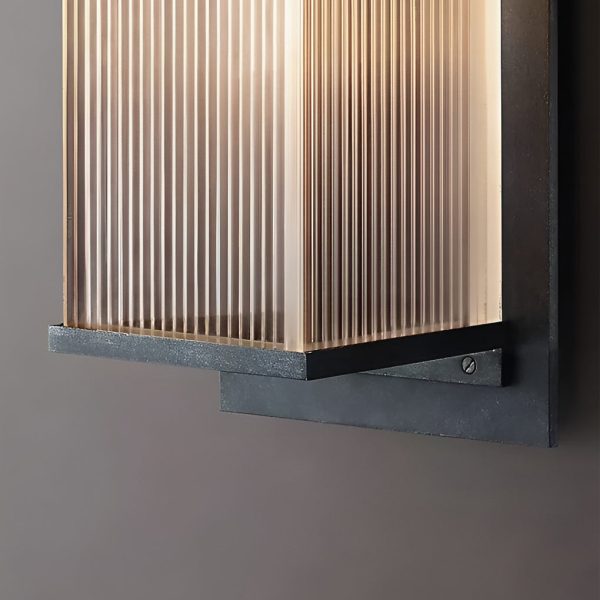 Rectangular Waterproof LED 3w Modern Outdoor Solar Wall Sconces Lighting - Image 8