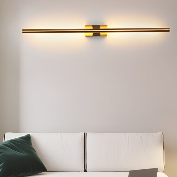 Electroplated Metal Strip LED Modern Wall Sconce Lighting Wall Lamp - Image 8