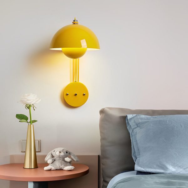 Creative Circular Three Step Dimming Nordic Round Wall Sconce Wall Lamp - Image 4