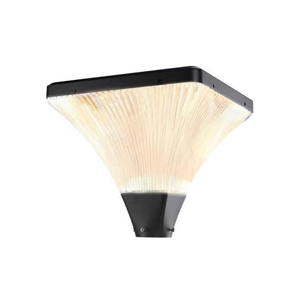 Stripes Waterproof Square Intelligent Modern Solar Garden Lamp Post - Image 8