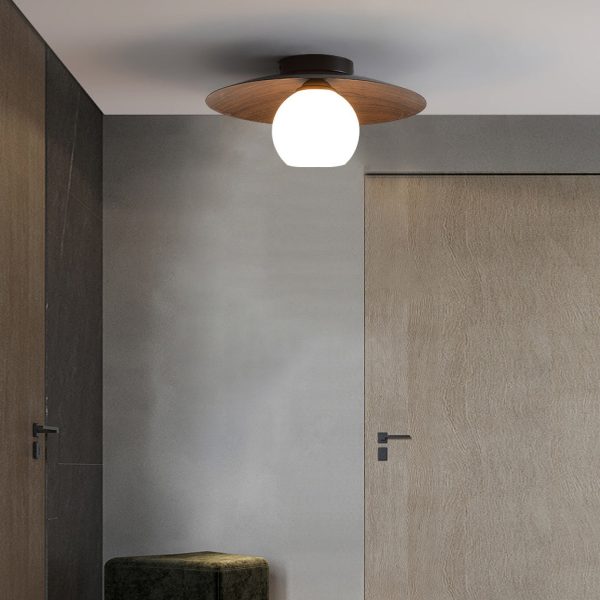 Minimalist Bowl-shaped LED Nordic Ceiling Light Flush Mount Lighting - Image 2