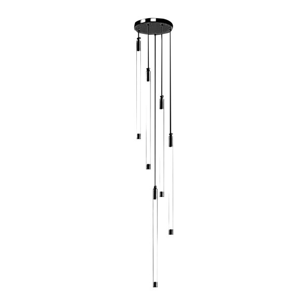 Spiral Creative Long Strip LED Modern Duplex Staircase Chandelier Light - Image 25