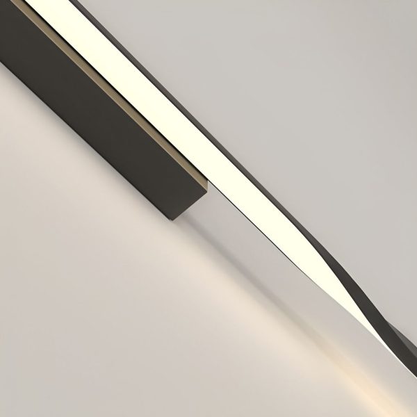 Creative Linear Strip LED Black Nordic Wall Lamp Wall Sconce Lighting - Image 8