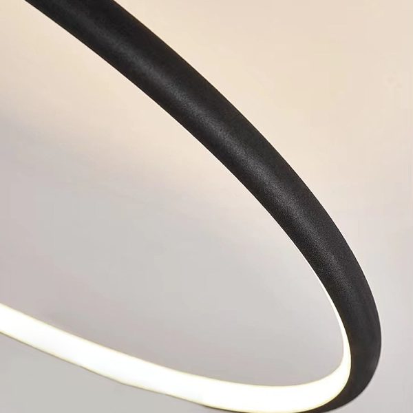 Adjustable Minimalist Round 3 Step Dimming LED Black Modern Ceiling Lights - Image 9